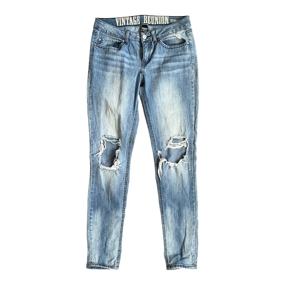Rewash Vintage Reunion Distressed Skinny Jeans – Size 5 / 27 - Picture 1 of 4